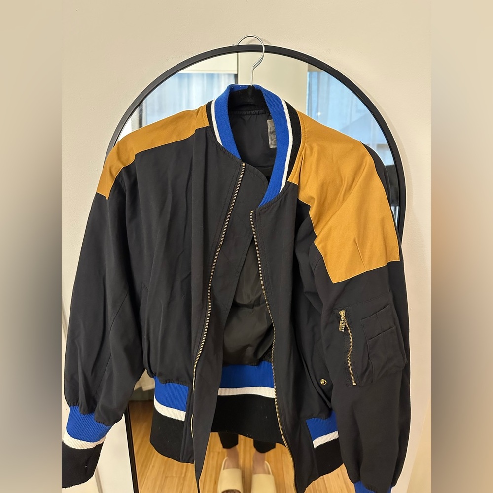 Black bomber jacket